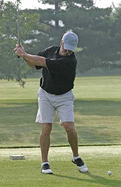 Dan Teeing Off